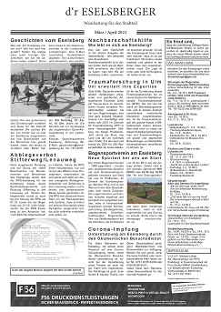 d'r Eselsberger März April 2021
